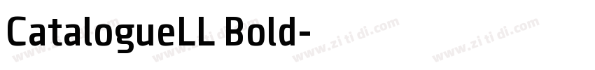CatalogueLL Bold字体转换